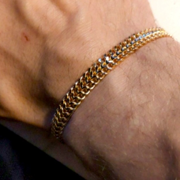 Rose Gold Chain Necklace Bracelet Matching Set - Picture 3 of 3